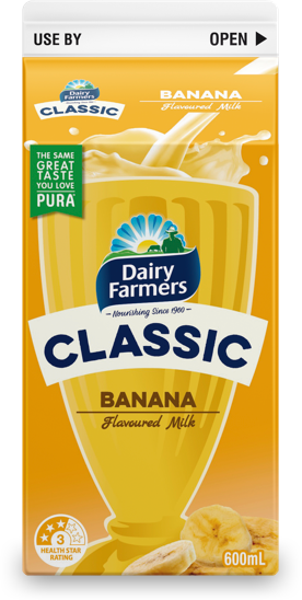 Dairy Farmers Classic Banana 600mL