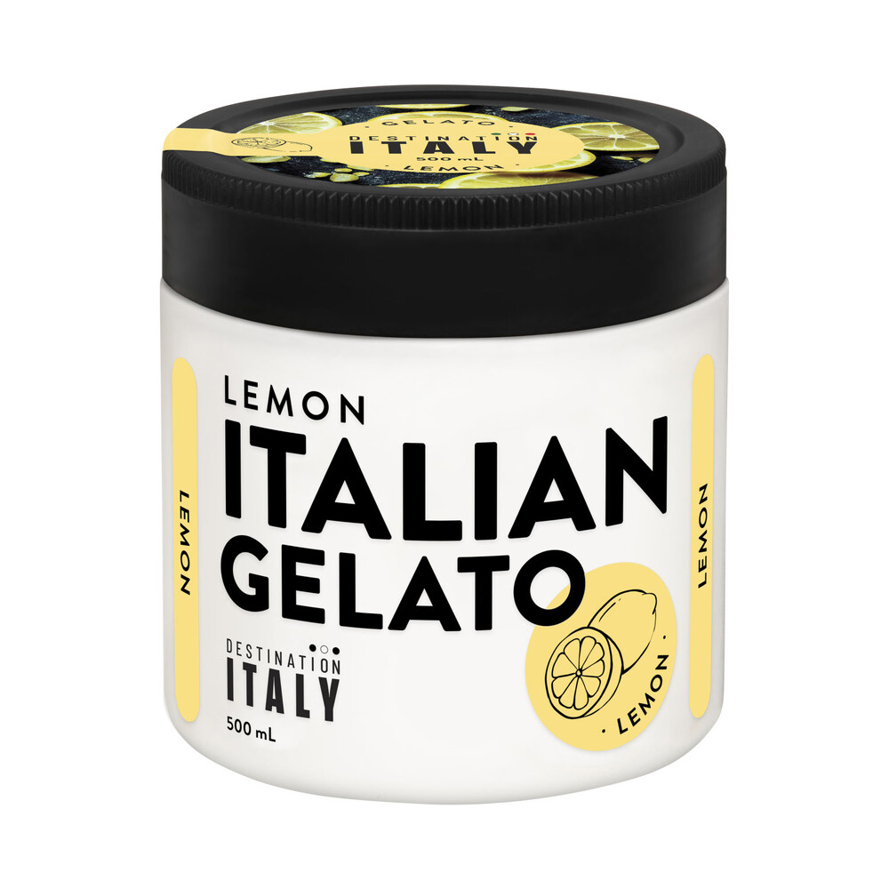 Destination Italy Lemon Italian Gelato