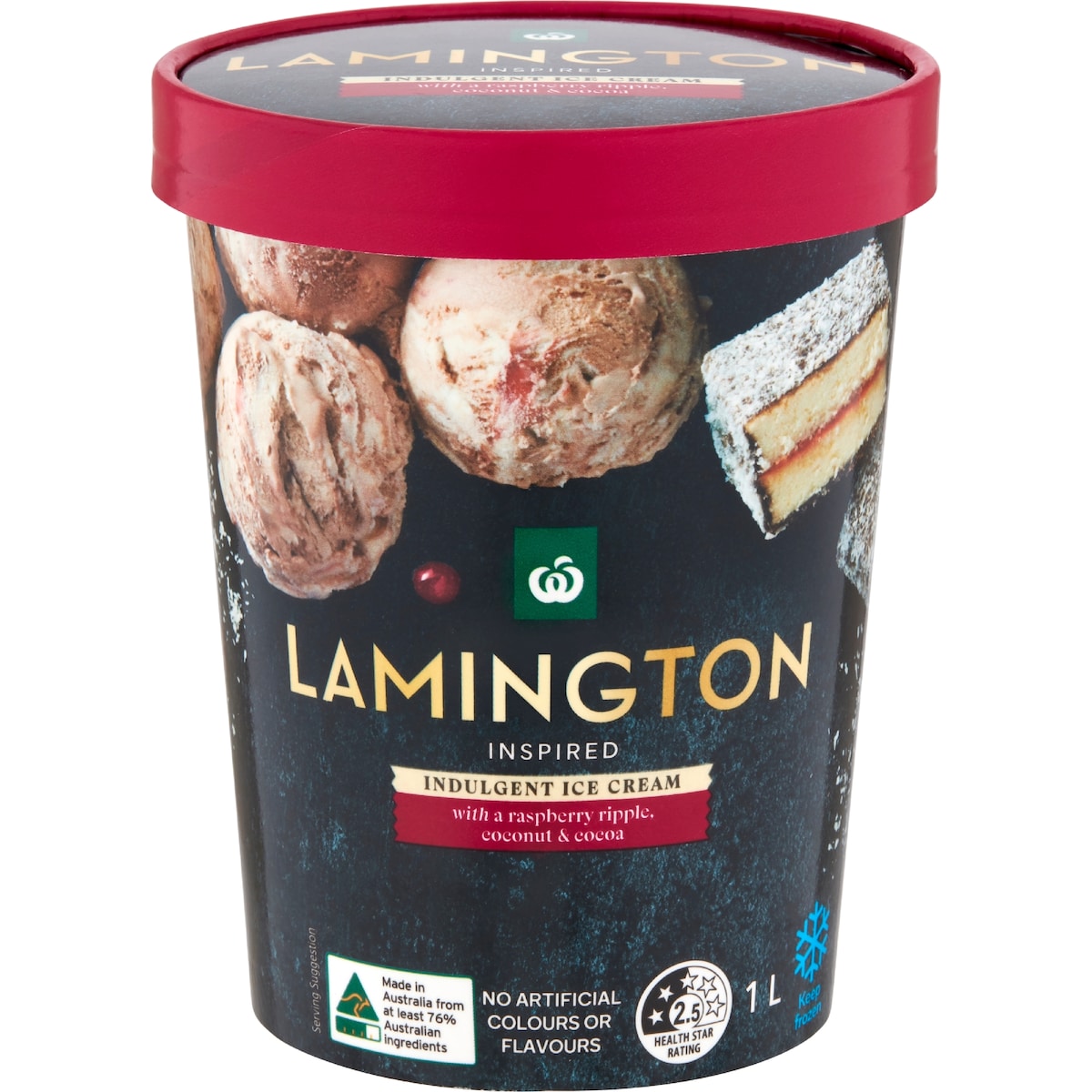 Woolworths Lamington Ice Cream